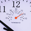 Orologio da Parete Movimento Silenzioso con Termometro e Barometro Argento Ø24.8x4.2 cm -6