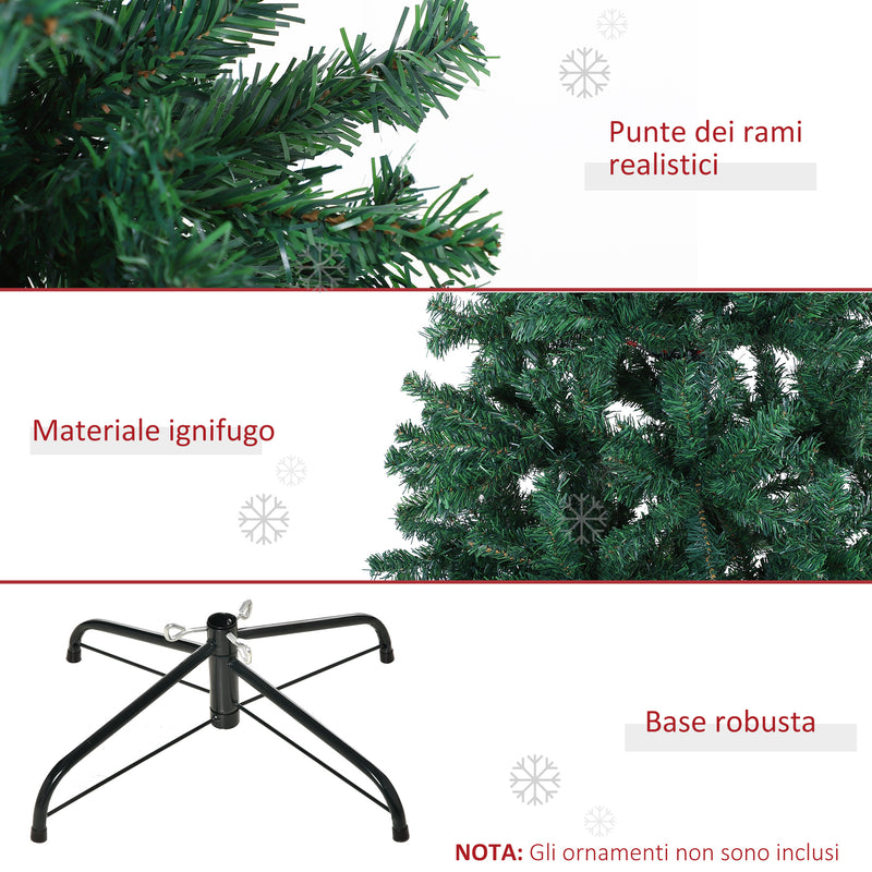 Albero di Natale Artificiale 180 cm 1000 Punte  Verde-5