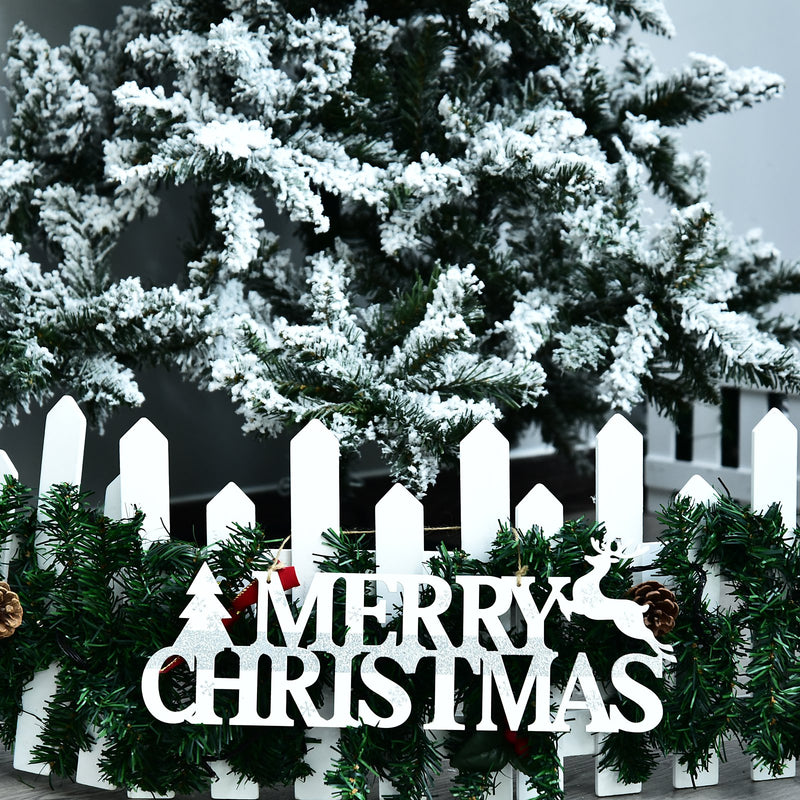 Albero di Natale Artificiale Innevato 180 cm 472 Punte  Verde-4