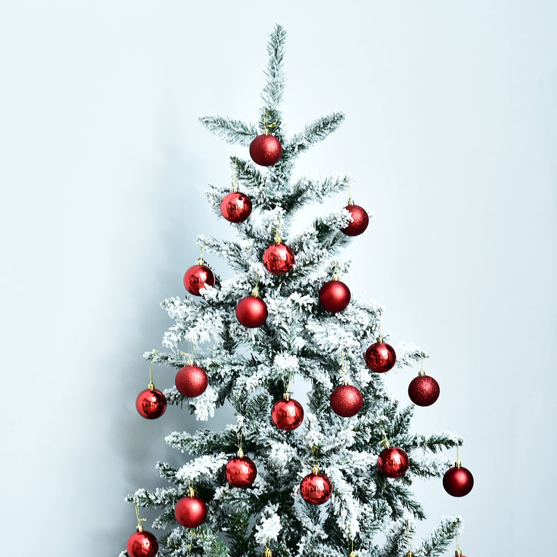 Albero di Natale Artificiale Innevato 180 cm 472 Punte  Verde-5