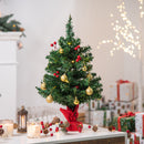 Albero di Natale Artificiale da Tavolo 60 cm 73 Rami 15 LED  Verde-2