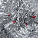 Albero di Natale Artificiale 180 cm 618 Rami Argento-7