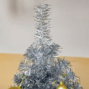 Albero di Natale Artificiale 210 cm 818 Rami Argento-9