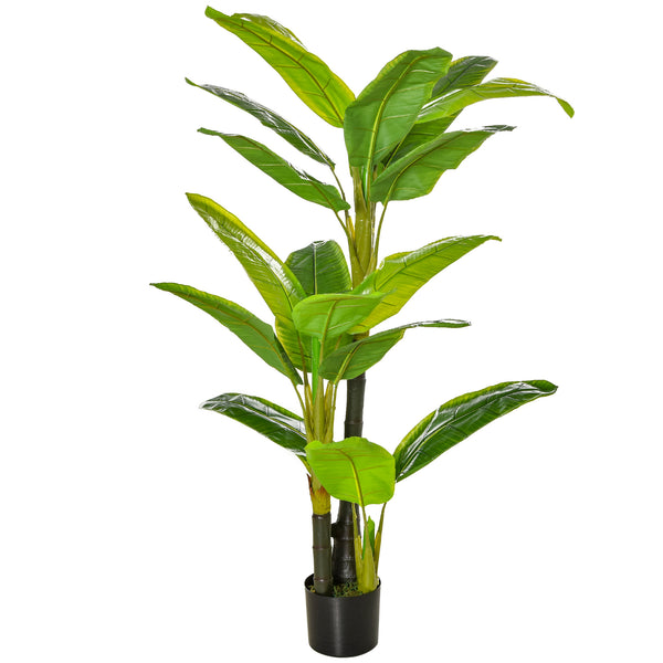 acquista Pianta Artificiale Banano H150 cm con Vaso Verde