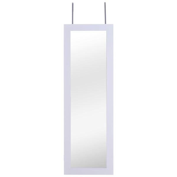 Specchio con Vano Portagioie da Parete in Legno Bianco MDF 36x108.5x11.5 cm prezzo