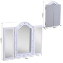 Specchio da Trucco Ripiegabile Retroilluminato con 16 LED Bianco 73x53.5x4.5 cm -3