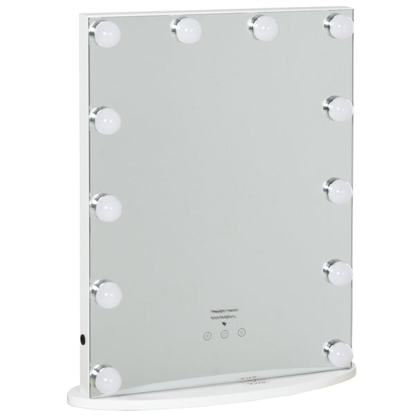 Specchio da Tavolo con LED 41,5x13,5x51 cm per Trucco Make up prezzo