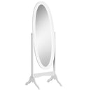 Specchio da Terra 47,5x45,5x154,5 cm Inclinazione Regolabile Bianco-1