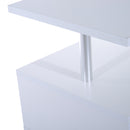 Tavolino Basso da Salotto in Legno Bianco 50x50x50 cm -8