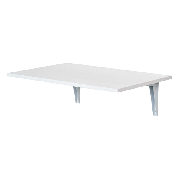 sconto Tavolino da Parete Pieghevole Salvaspazio 60x40x20 cm in MDF Bianco