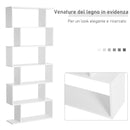 Libreria di Design Moderno Scaffale Bianco 80x23x192 cm -6