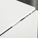 Tavolo Pieghevole Salvaspazio con Ruote Bianco e Legno 120x80x73 cm -8