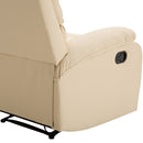 Poltrona Relax Reclinabile in Similpelle Beige -10