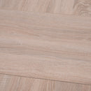 Tavolo Pieghevole Salvaspazio in Legno e Acciaio Bianco e Rovere 169.5x62.5x75 cm -7
