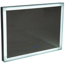 Specchio con Lampada Led e Antiappannamento in Alluminio Cromato Argento 80x60 cm -7