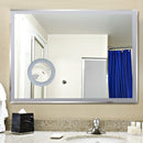 Specchio da Bagno con Illuminazione a LED e Interruttore Touch in Vetro e Alluminio 80x3x60 cm -3