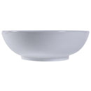 Lavabo da Appoggio in Ceramica Smaltato Design Moderno Bianco 42x42x14 cm -8