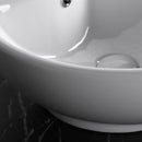 Lavabo da Appoggio 45,5x46x18 cm in Ceramica  Bianco-8