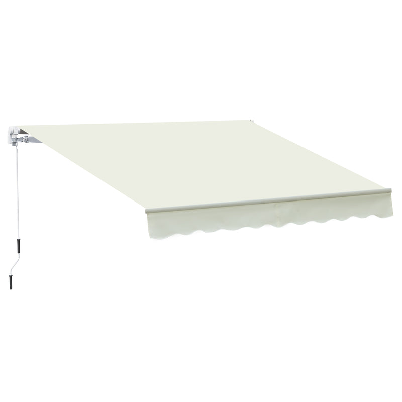 Tenda da Sole Avvolgibile a Parete 295x245 cm in Alluminio e Poliestere  Bianco – acquista su Giordano Shop