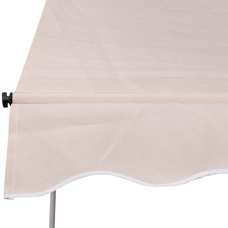 Tenda da Sole Avvolgibile 2x1,5m  Beige-9
