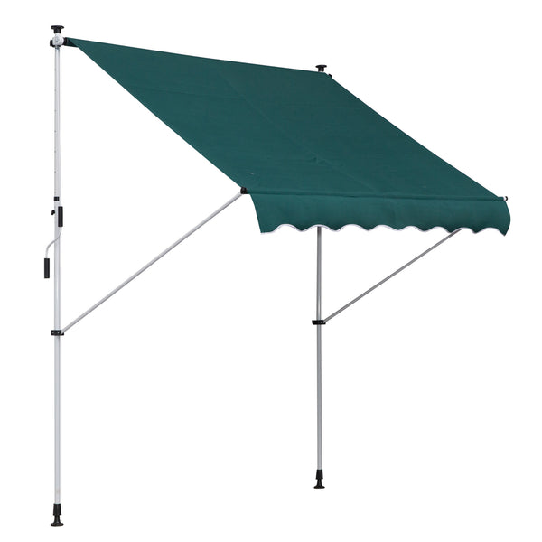 Tenda da Sole Avvolgibile 2x1,5m  Verde prezzo