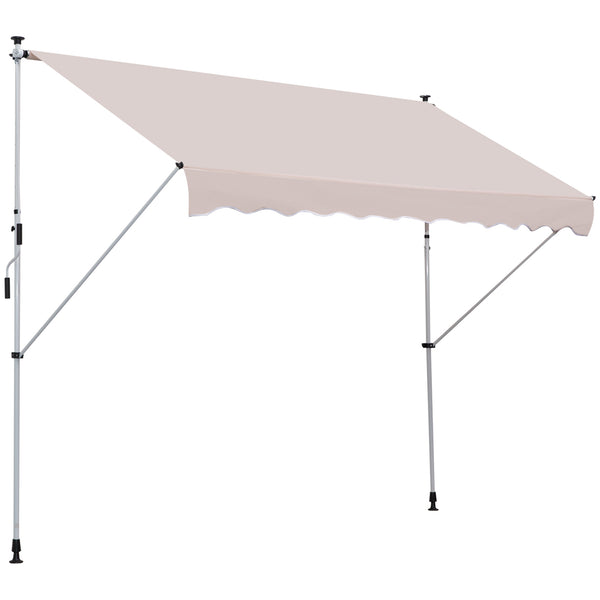 online Tenda da Sole Avvolgibile 3x1.5m Autoportante Beige