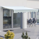 Tenda da Sole Elettrica Avvolgibile a Parete 2,5x2m com LED in Alluminio e Poliestere Beige-2