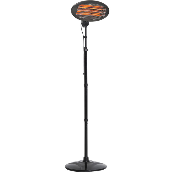 Lampada Riscaldante Radiatore per Esterni 2000W Nero 180-210 cm online