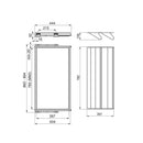 Kit Cassetto Portascarpe e Telaio per Armadio 900 mm in Alluminio e Plastica Emuca Grigio Pietra-2