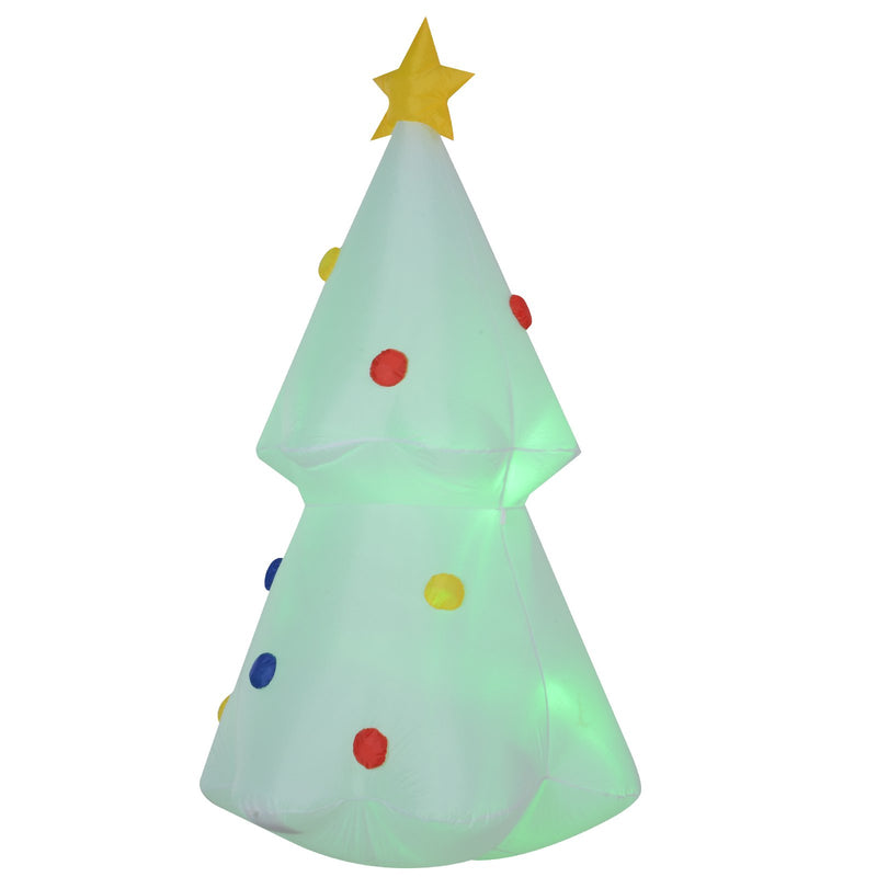 Albero di Natale Gonfiabile 180 cm in Poliestere con Luci LED -4