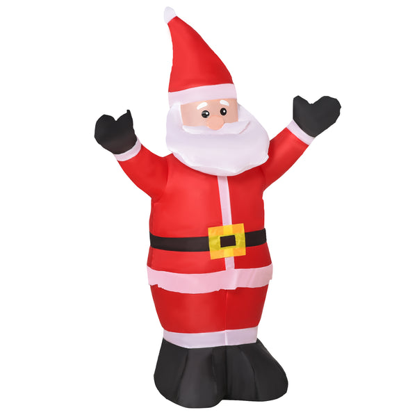Babbo Natale Gonfiabile Luminoso con Luci LED 80x40x120 cm prezzo