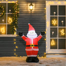 Babbo Natale Gonfiabile Luminoso con Luci LED 80x40x120 cm -2