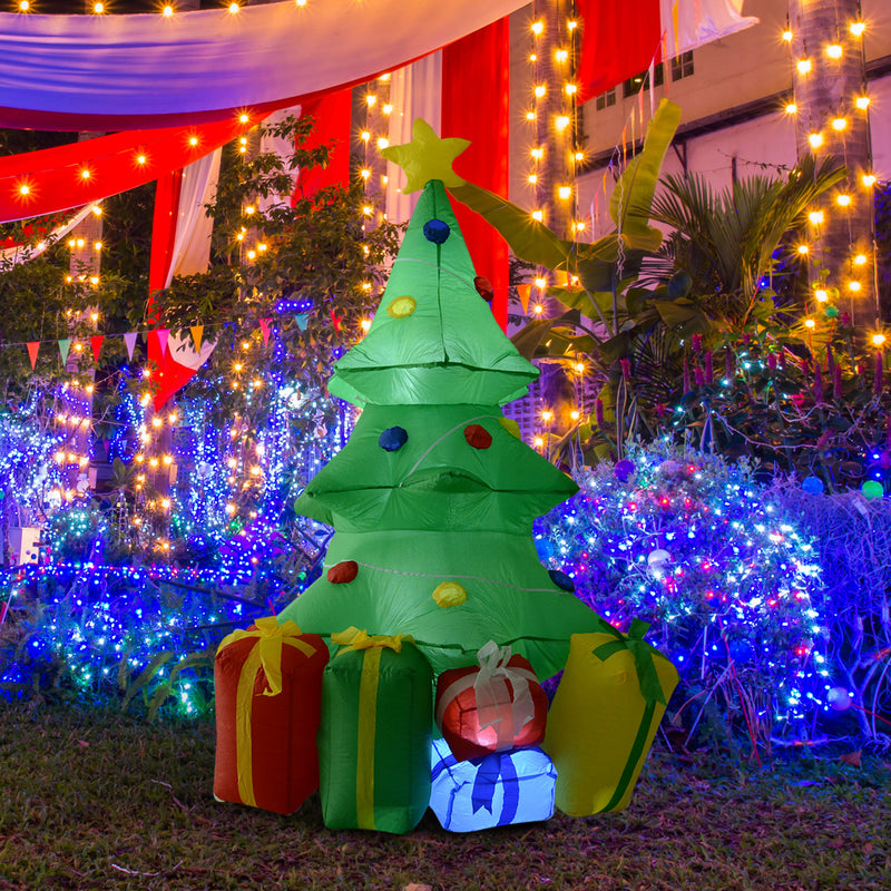 Albero di Natale Gonfiabile 150 cm LED Verde -3