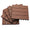 Pavimentazione da Esterno Incastrabile 11 Mattonelle 30x30x2.2 cm Marrone a Righe
