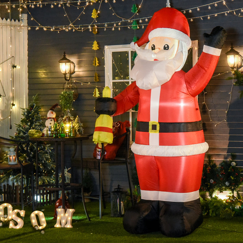 Babbo Natale Gonfiabile H245 cm con Luci a LED -2
