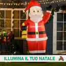 Babbo Natale Gonfiabile H245 cm con Luci a LED -5