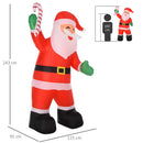 Babbo Natale Gonfiabile H243 cm con Luci a LED -3