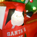 Babbo Natale con Camion e Albero Gonfiabile 215x102x180 cm con Luci a LED -8