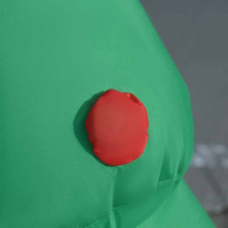 Babbo Natale Gonfiabile con Albero H150 cm Luminoso con LED Rosso-8