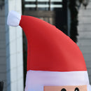 Babbo Natale Gonfiabile con Albero H150 cm Luminoso con LED Rosso-9