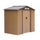 Casetta Box da Giardino in Lamiera di Acciaio Porta Utensili 213x127x185 cm