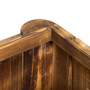 Fioriera Box Rettangolare per Piante in Legno di Abete 70x35x30 cm -9