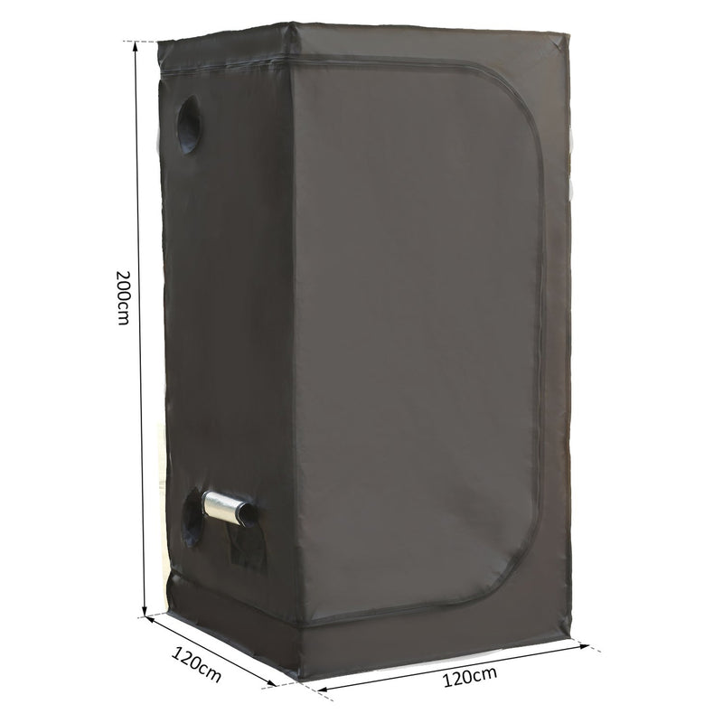 GrowBox Tenda Idroponica per Coltivazione Piante in Oxford 120x120x200 cm -3