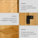 Casetta Box da Giardino Porta Utensili 77x54,2x179 cm in Legno Impermeabile Giallo-6