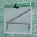 Serra per Piante con Ventilazione in Acciaio e Plastica Verde 250x240x210 cm -7