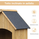 Casetta Box da Giardino in Legno per Deposito Attrezzi 77,5x54,2x179,5 cm -5