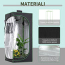 Tenda Coltivazione Idroponica Grow Box 60x60x140 cm con Cerniere Luci Illuminazione  Mylar-6
