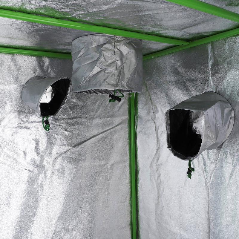 Tenda Coltivazione Idroponica Grow Box 80x80x160 cm con Cerniere Luci Illuminazione  Mylar-6