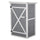 Casetta Box da Giardino 75x56x115 cm in Legno di Abete Grigio