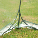Mini Serra da Giardino Pieghevole 87x87x75 cm in PVC Trasparente-9
